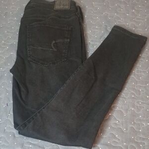 American Eagle Outfitters Black Skinny Jeans 4 short